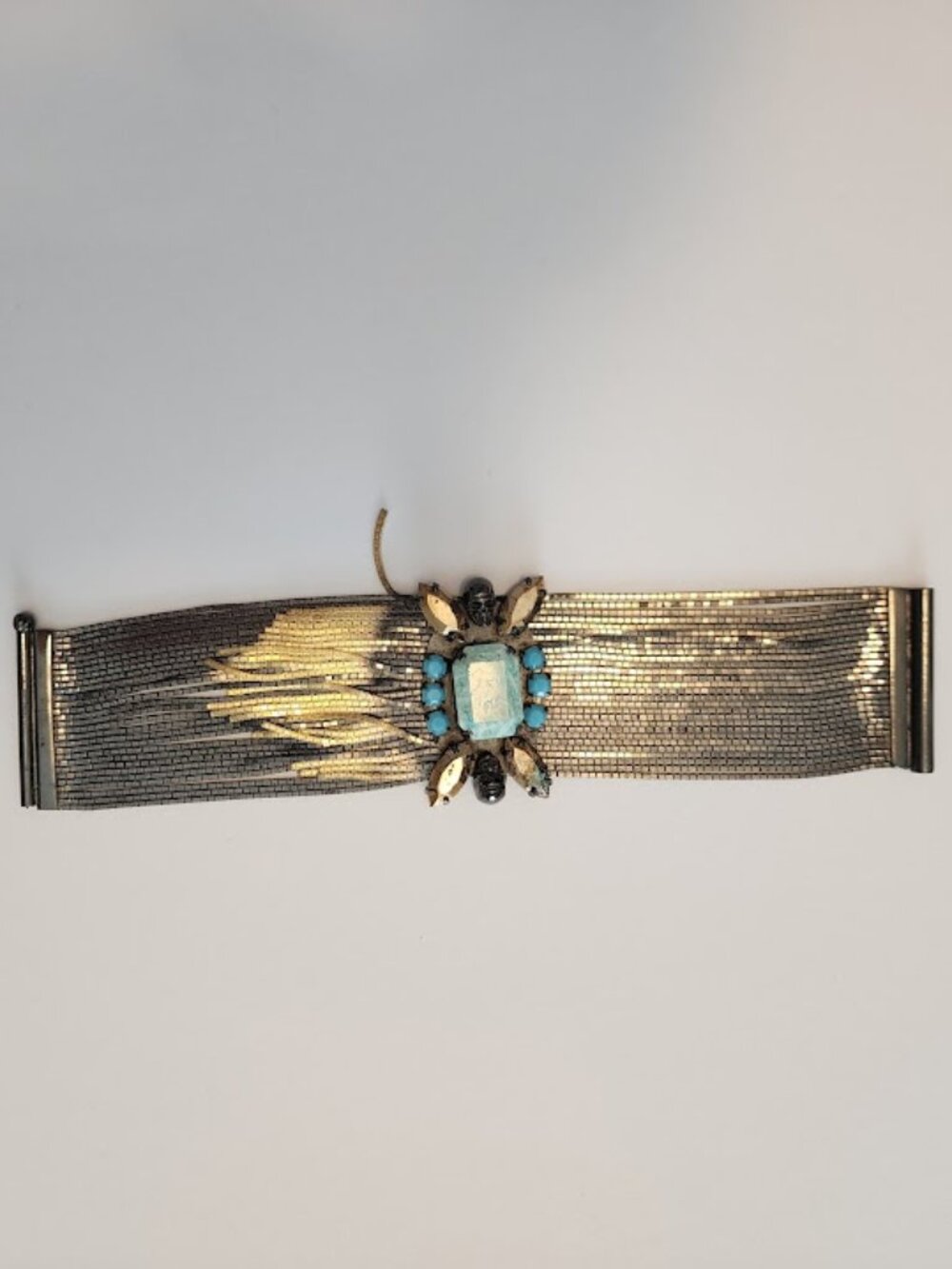 Iosselliani Turquoise Multi-Strand Cuff Bracelet